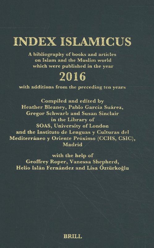 Omslag van Index Islamicus Volume 2016