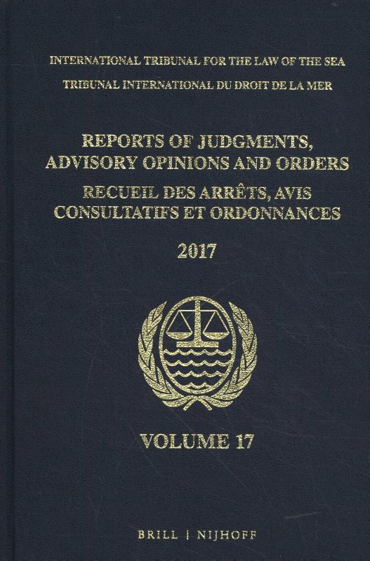 Omslag van Reports of Judgments, Advisory Opinions and Orders/ Receuil des arrets, avis consultatifs et ordonnances, Volume 17 (2017)