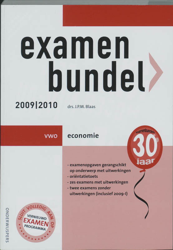 Omslag van 2009/2010 vwo Economie