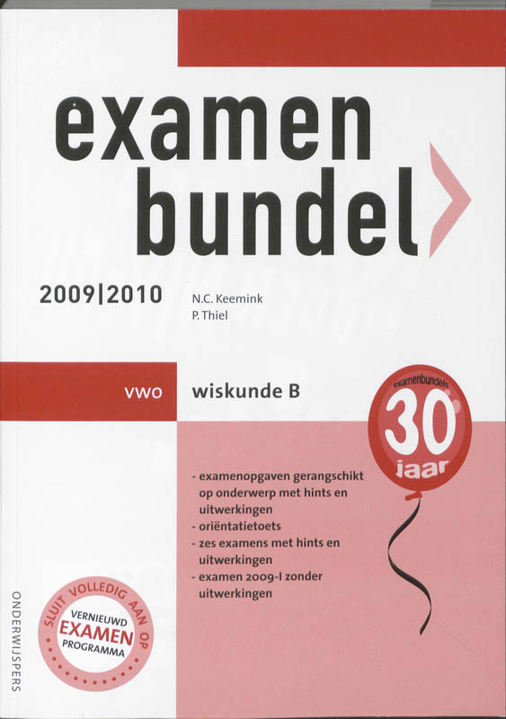 Omslag van Vwo 2009/2010 Wiskunde B