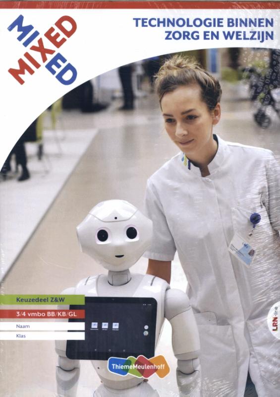 Omslag van MIXED LRN-line online + boek Technologie binnen Zorg en Welzijn