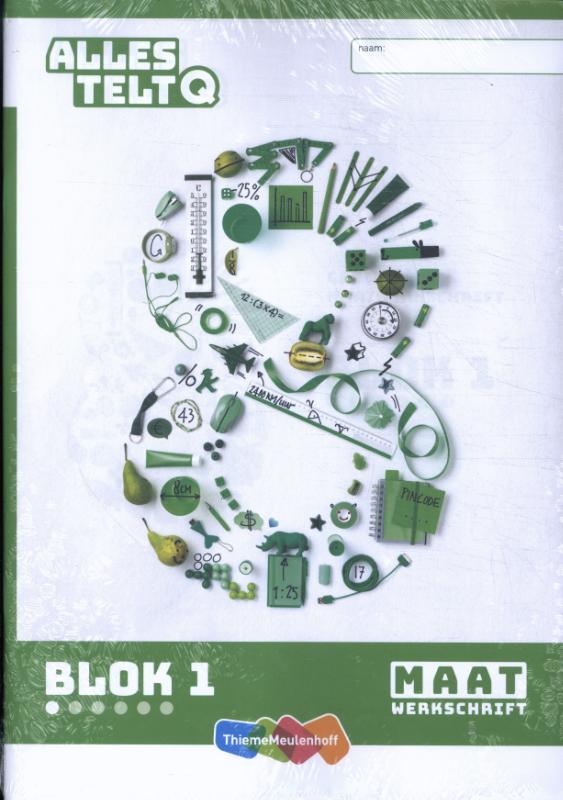 Omslag van Alles telt Q Leerwerkschriften maat blok 1 t/m 3 groep 8