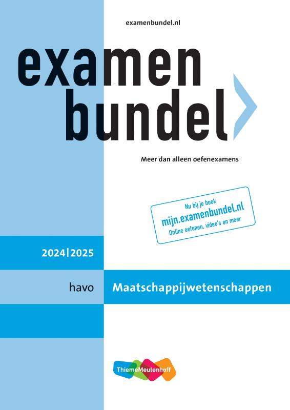 Omslag van havo Maatschappijwetenschappen 2024/2025