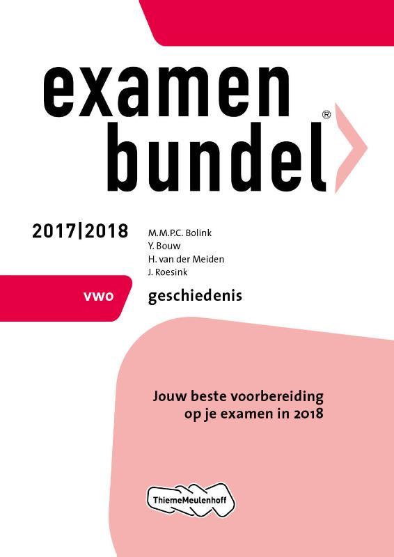 Omslag van Examenbundel vwo Geschiedenis 2017/2018