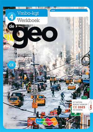 Omslag van De Geo Werkboek 4 vmbo-kgt (CE)