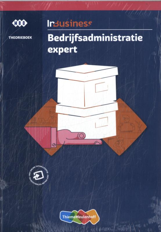 Omslag van InBusiness Specialist Bedrijfsadministratie Expert theorieboek + werkboek + online verwerking