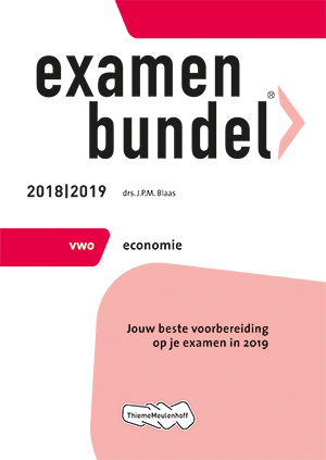 Omslag van Examenbundel vwo Economie 2018/2019