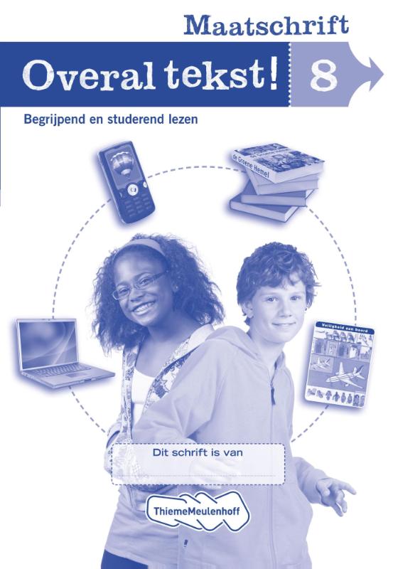 Omslag van Overal tekst! Maatschrift gr 8 set a 5 ex