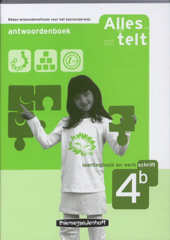 Omslag van Alles telt-2e dr Antwbk 4B Leerlbk+Werkschr