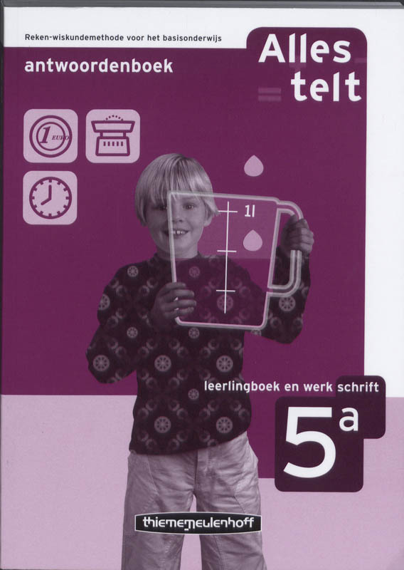 Omslag van Alles telt-2e dr Antwbk 5A Leerlbk+Werkschr