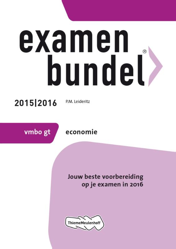 Omslag van 2015/2016 vmbo-gt economie 2015/2016