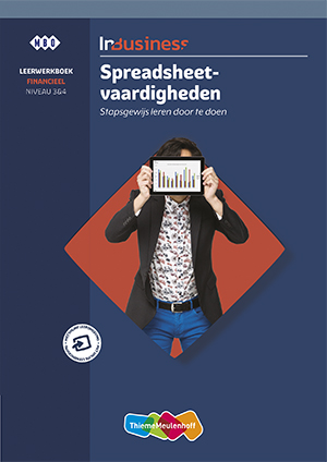 Omslag van InBusiness Financieel Spreadsheetvaardigheden, Leerwerkboek + basislicentie