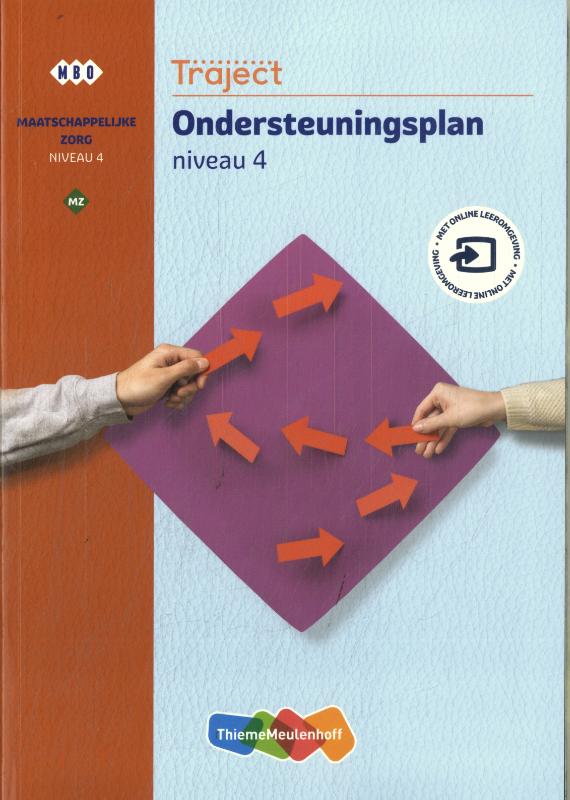Omslag van Traject MZ Ondersteuningsplan niveau 4 boek en online 1 jaar (KD2022)