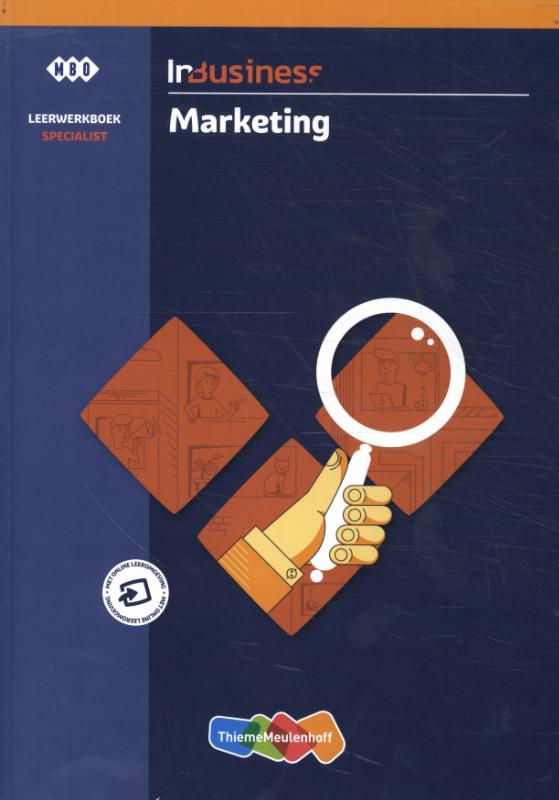 Omslag van InBusiness Specialist Marketing leerwerkboek + online verwerking