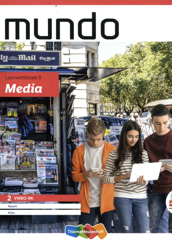 Omslag van Mundo LRN-line boek 2 vmbo bk thema 11: Media