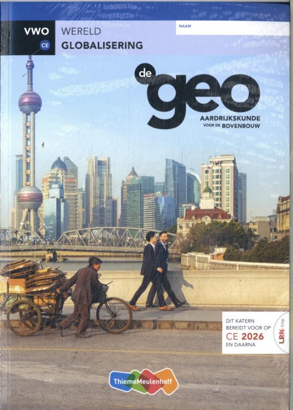 Omslag van De Geo LRN-line (CE 2025) boek 5 vwo