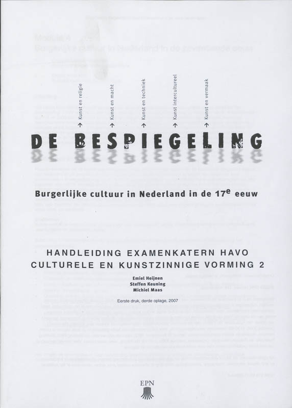 Omslag van Handleiding examenkatern HAVO culturele en kunstzinnige vorming 2