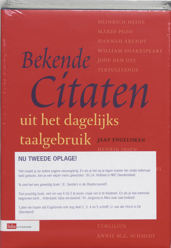 Omslag van Bekende citaten uit het dagelijks taalgebruik