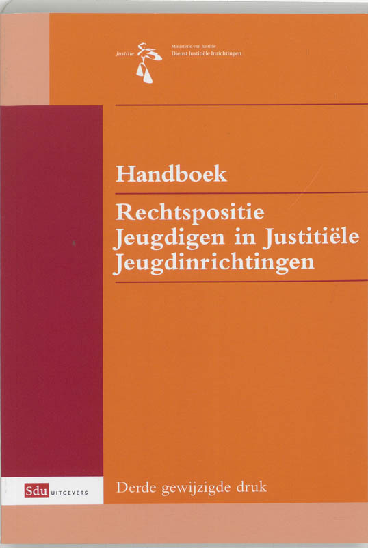 Omslag van Handboek Rechtspostitie Jeugdigen in Justitiele Jeugdinrichtingen