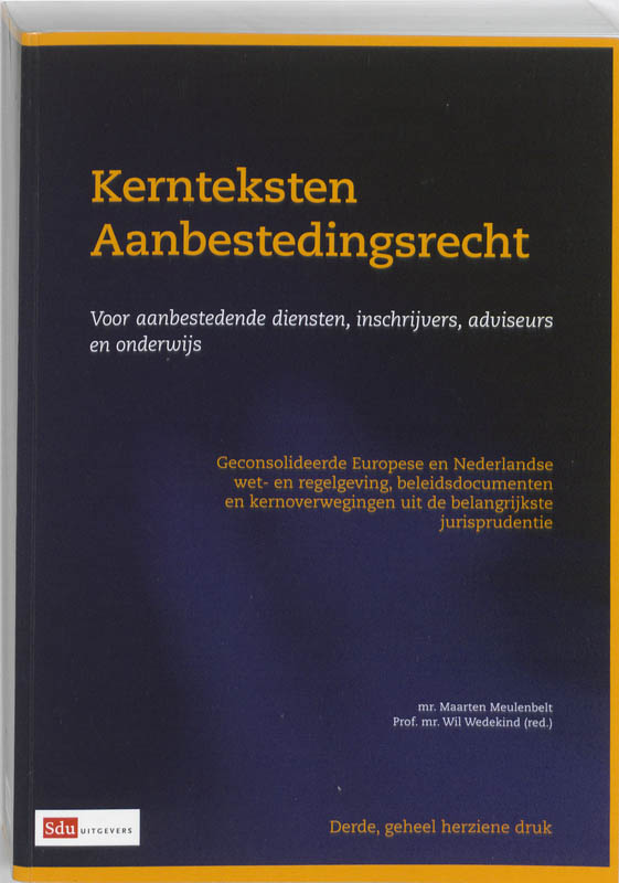Omslag van Kernteksten Aanbestedingsrecht