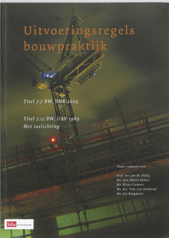 Omslag van Uitvoeringsregels Bouwpraktijk