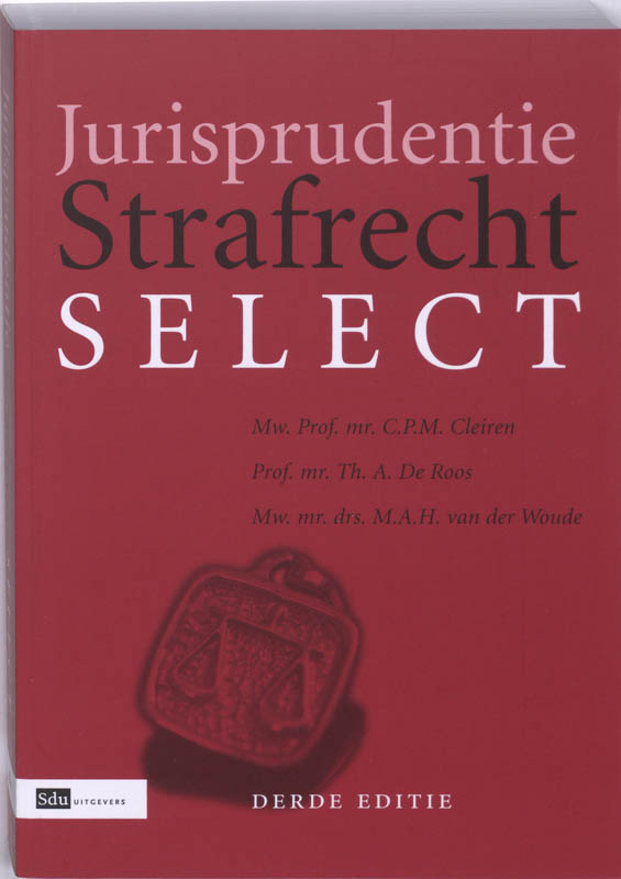 Omslag van Jurisprudentie Strafrecht Select