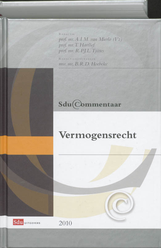 Omslag van Sdu Commentaar Vermogensrecht.