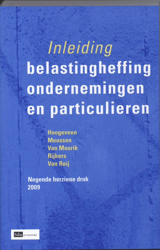Omslag van Inleiding belastingheffing ondernemingen en particulieren