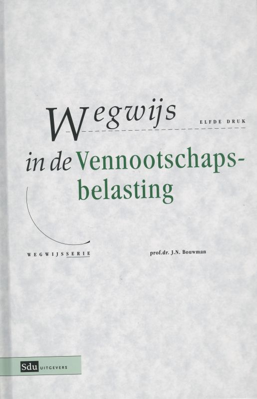 Omslag van Wegwijs in de Vennootschapsbelasting