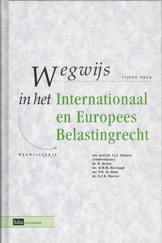 Omslag van Wegwijs in het Internationaal en Europees Belastingrecht