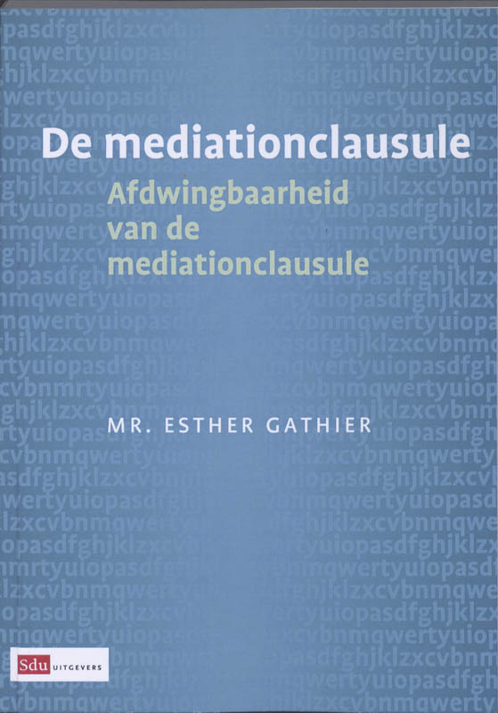 Omslag van De mediationclausule