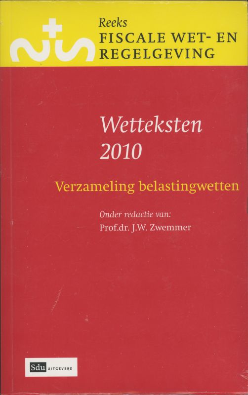 Omslag van Verzameling Belastingwetten