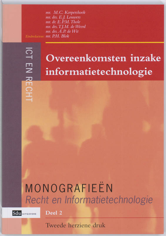 Omslag van Overeenkomsten inzake informatietechnologie