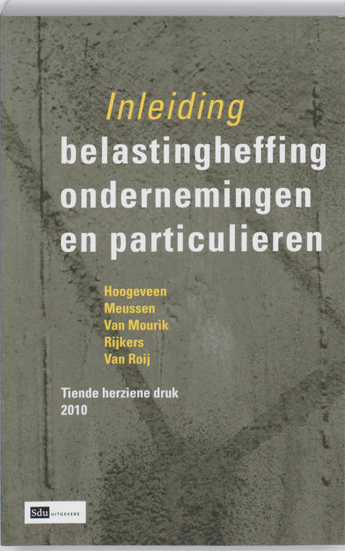 Omslag van Inleiding Belastingheffing ondernemingen en particulieren