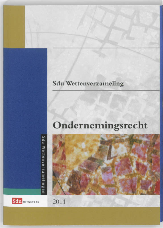 Omslag van Sdu Wettenverzameling Ondernemingsrecht. Editie 2011