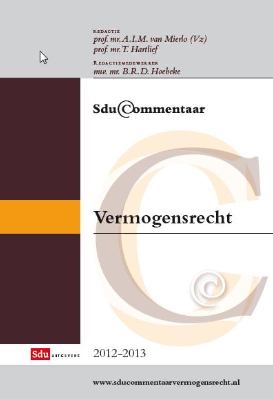 Omslag van Vermogensrecht