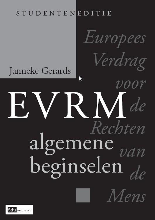 Omslag van Europees verdrag voor de rechten van de mens, algemene beginselen, studenteneditie