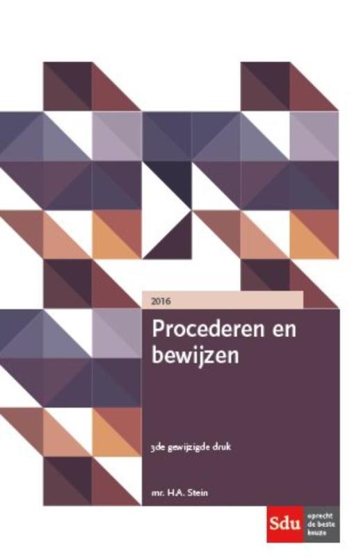 Omslag van Procederen en bewijzen