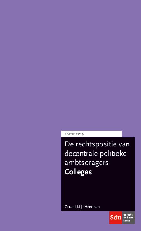 Omslag van Rechtspositie Colleges 2019