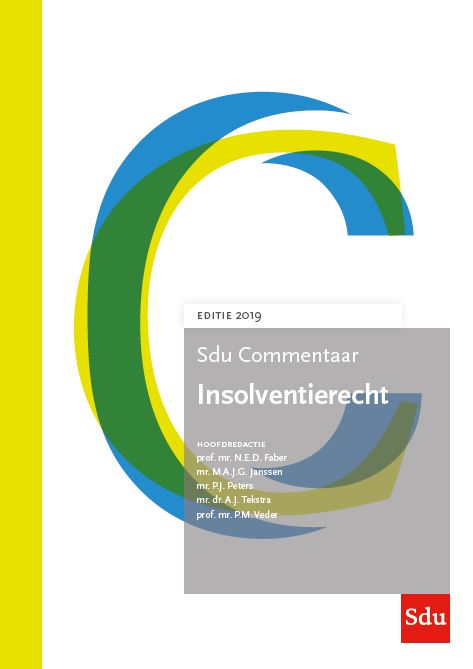 Omslag van Sdu Commentaar Insolventierecht. Editie 2019