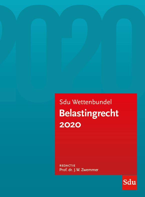 Omslag van Sdu Wettenbundel Belastingrecht 2020