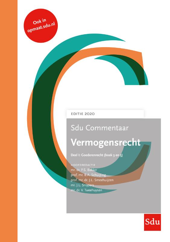 Omslag van Sdu Commentaar Vermogensrecht 2020 (set van 2 delen)