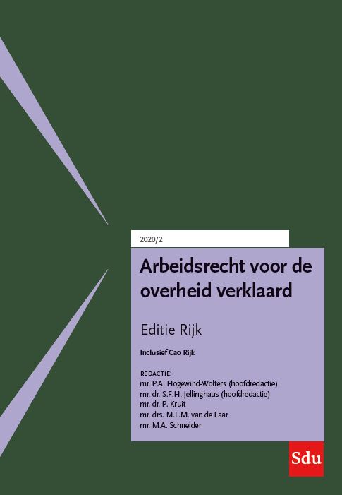 Omslag van Arbeidsrecht voor de overheid verklaard, Editie Rijk. 2020/2