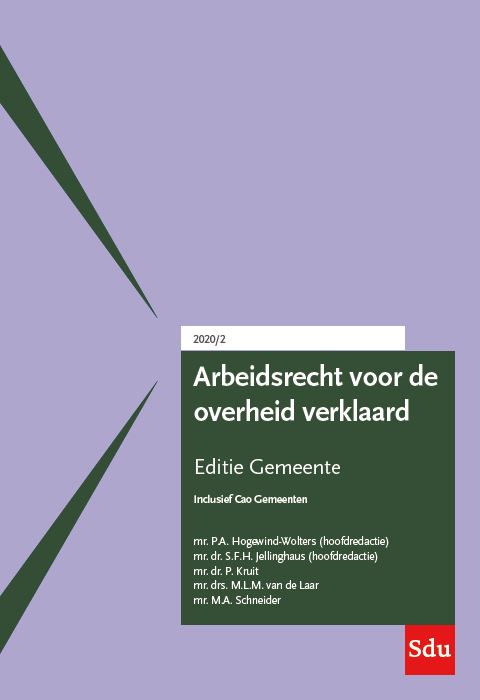 Omslag van Arbeidsrecht voor de overheid verklaard, Editie Gemeente. 2020/2