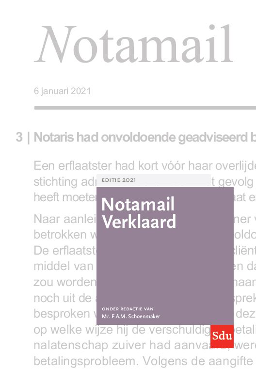 Omslag van Notamail Verklaard 2021