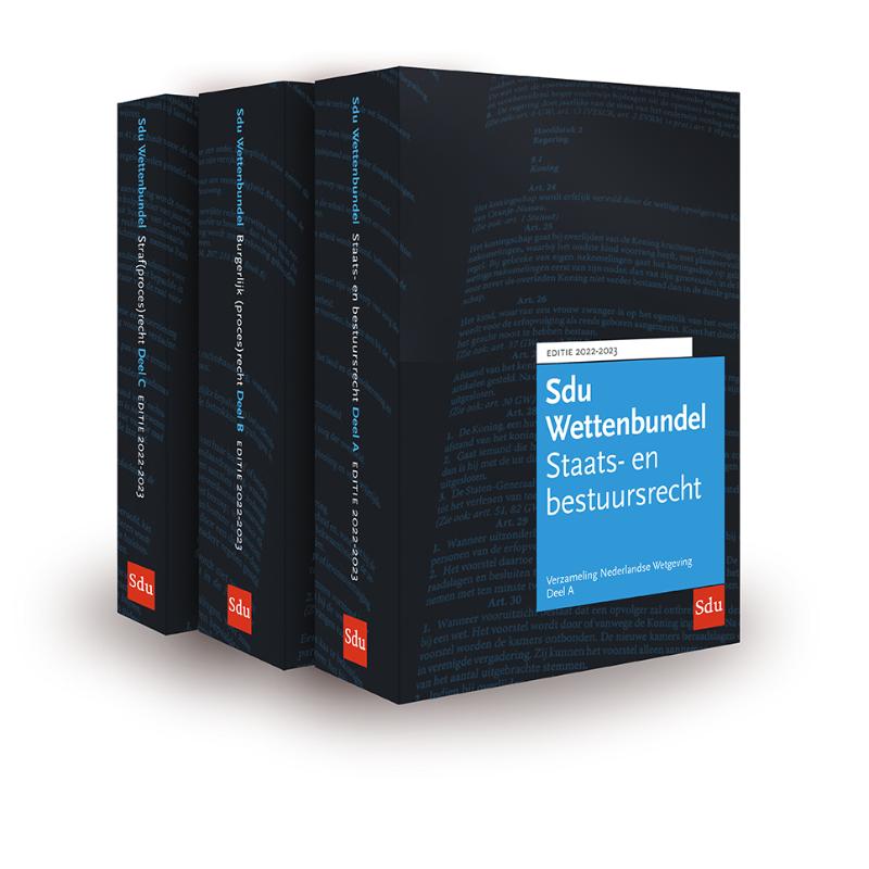 Omslag van Sdu Wettenbundel 2022-2023 (set a drie delen)
