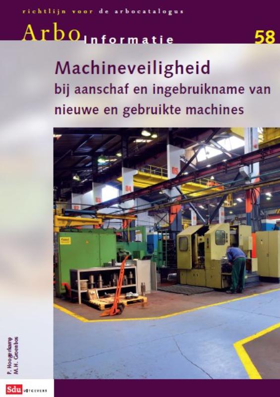 Omslag van Arbo-informatiebladen AI-58, machines, aanschaf en in gebruikname
