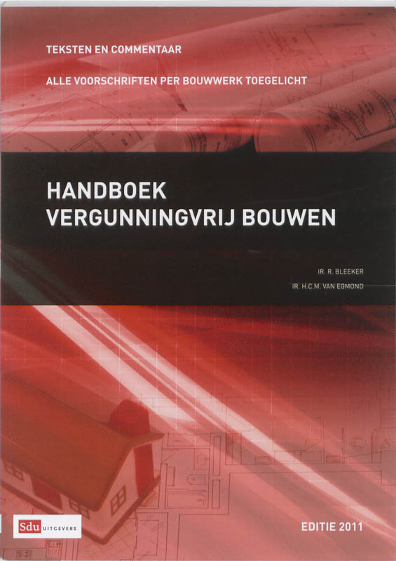 Omslag van Handboek vergunningvrij bouwen