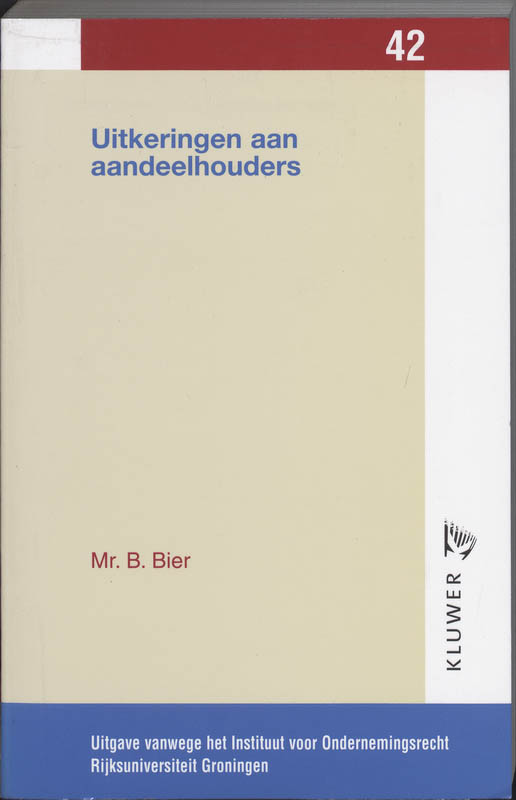 Omslag van Uitkeringen aan aandeelhouders