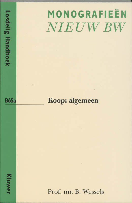 Omslag van Koop : algemeen